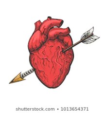human-heart-arrow-drawing-real-260nw-1013654371